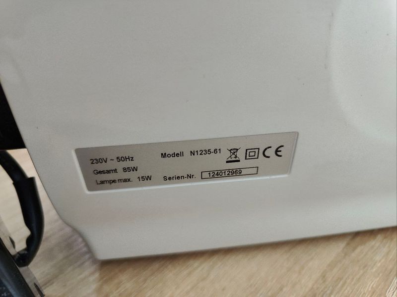 Швейна машина W6 Sewing Machine N 1235 61 85W sn 124012969 000049625 фото