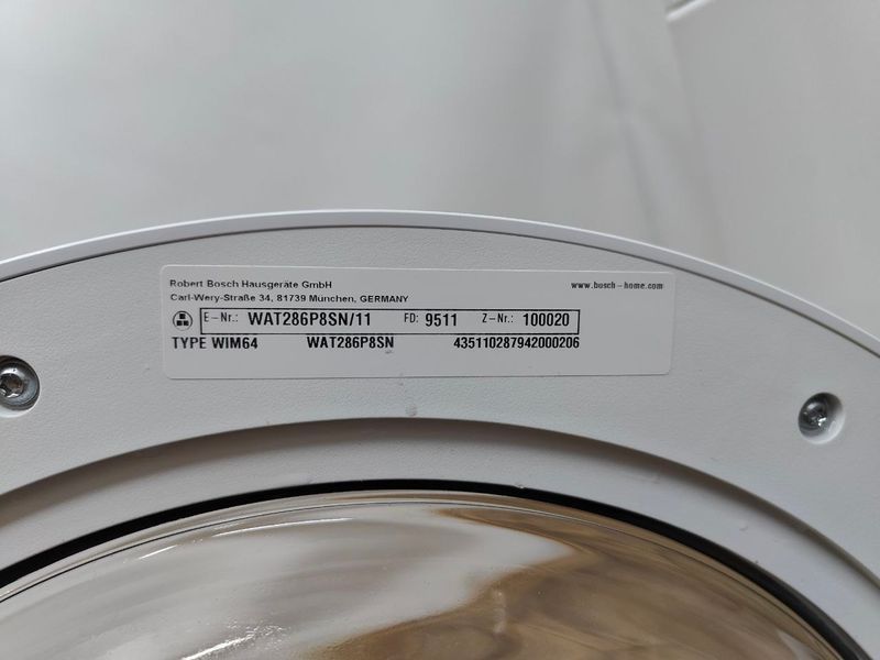 Стиральная машина Bosch Serie6 WAT286P8SN 11 2300W 8кг sn 9511100020 000053616 фото