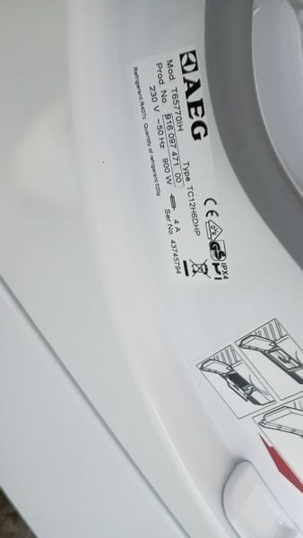 Сушильна машина Aeg Protex Plus T65770IH 900w 7 кг sn 43745794 000046166 фото