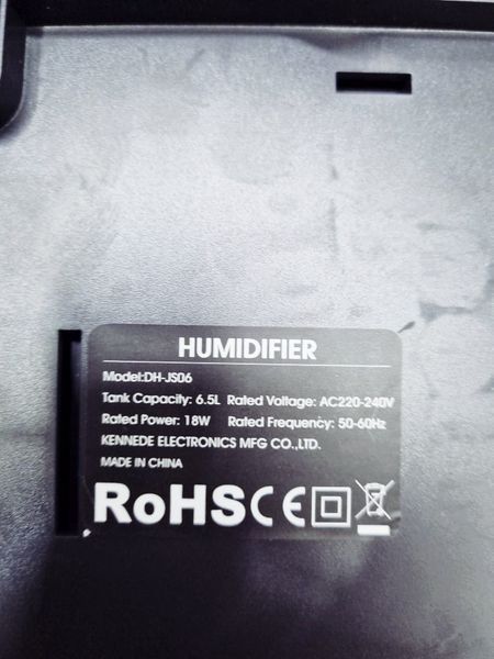 Зволожувач повітря Humidifier DH JS06 18w сток (без коробки) LPNHE589531259 45е 000033174 фото