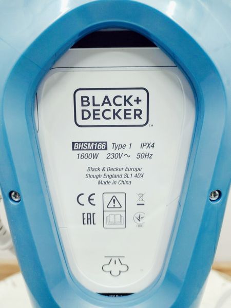 Парошвабра Black Decker BHSM166 1600w стік LPNHK068446008 115е 000030603 фото