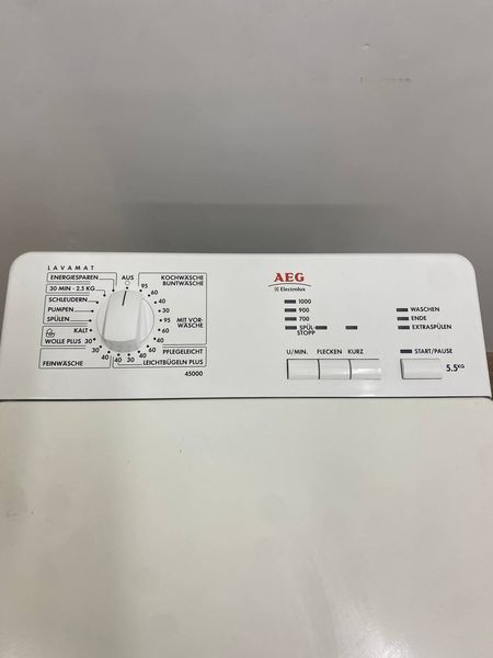 Стиральная машина вертикальная AEG L45000 2300W 5,5 кг sn 91321229102 000048182 фото