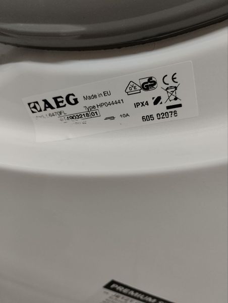 Стиральная машина Aeg Lavamat L6470FL 7 кг 1400 об 2200w sn 914903218 000046257 фото