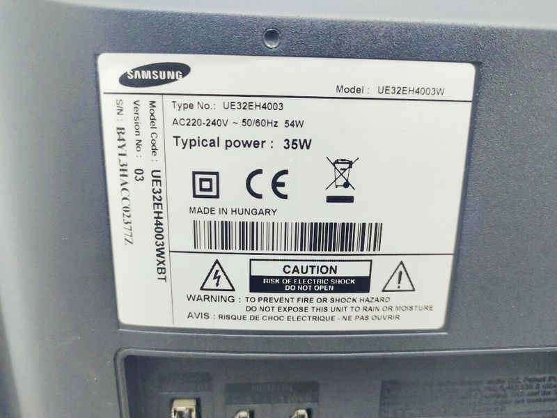 Телевизор 32 Samsung UE32EH4003W LCD HD 000037643 фото