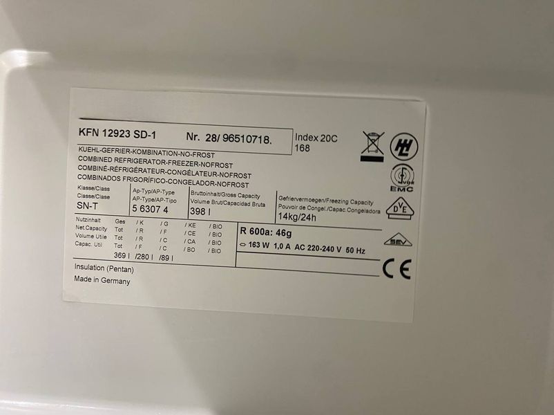 Холодильник двокамерний Premium KFN12923SD 1 163W 280+89л sn 2896510718 000048301 фото