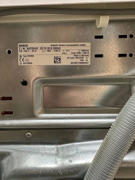 Стиральная машина Bosch HomeProfessional WAY2854D 28 2400W 8кг sn 9310200343 000054313 фото