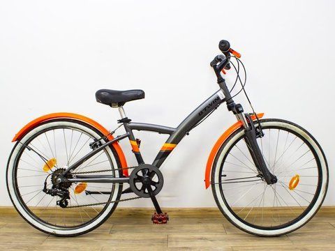 Велосипед 24 Btwin підлітковий сірий алюміній 000028788 фото