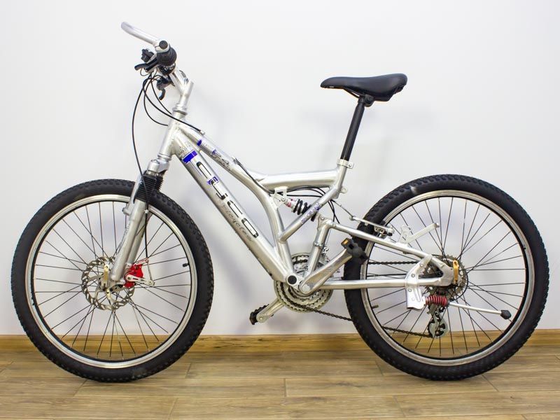 Велосипед 24 Cyco Montain двопідвіс сірий алюмінієвий 000021133 фото