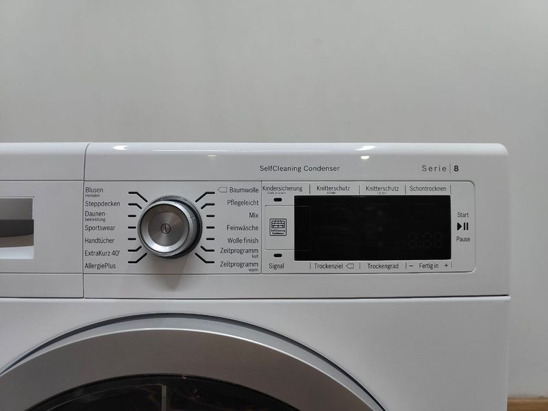 Сушильная машина Bosch Serie 8 WTW8756A 05 1000W 8кг sn 960920030 000052587 фото