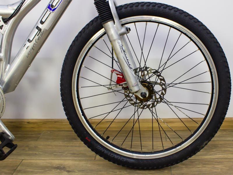 Велосипед 24 Cyco Montain двопідвіс сірий алюмінієвий 000021133 фото