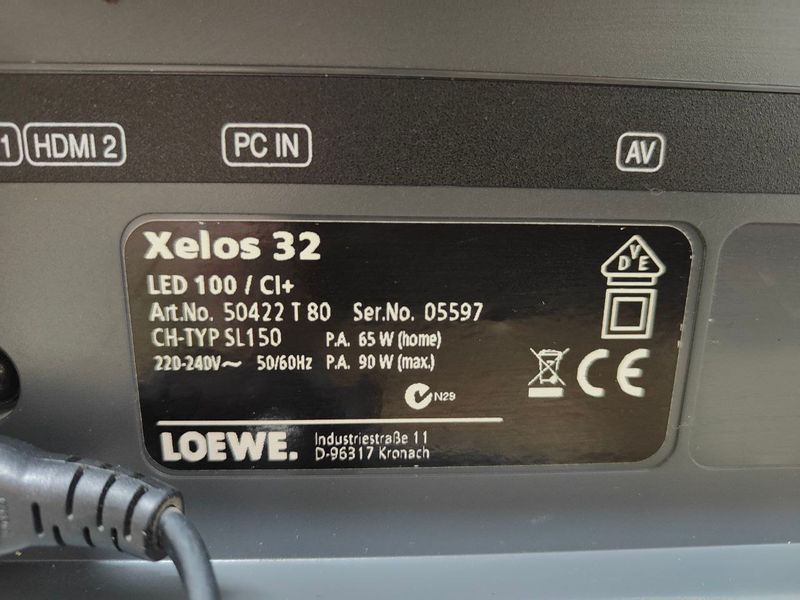 Телевизор Loewe Xelos32 90W sn 05597 000050561 фото