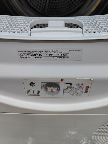Сушильная машина Siemens iQ500 WT45W4B1 05 1000W 8кг sn 9711200772 000053627 фото