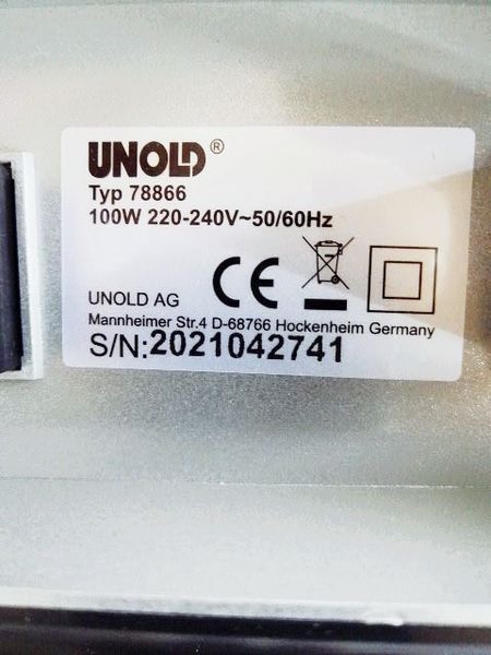 Слайсер Unold 78866 100w новий LPNHE589674065 31е 000033237 фото