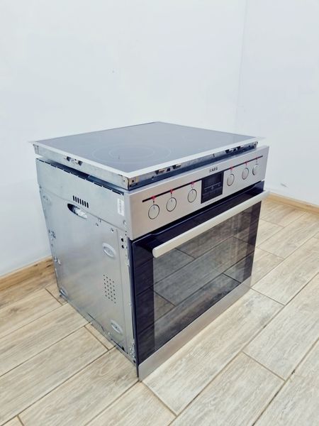 Електродуховка з варильною поверхнею AEG HE604062XB 7000w sn 62077113 000039418 фото