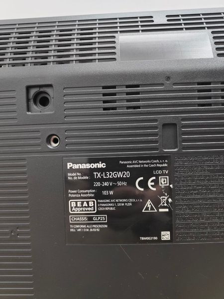 Телевізор Panasonic TX L32GW20 103W sn TBM0E2190 000052210 фото