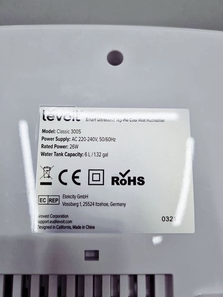 Увлажнитель воздуха Levoit Smart Classic 300S 000032869 фото