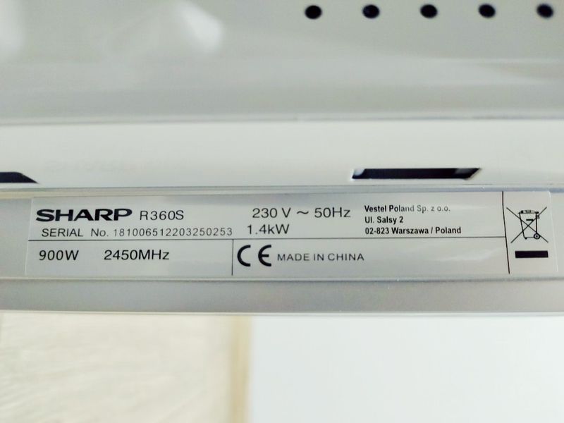 Микроволновая печь Sharp R360S 000040119 фото