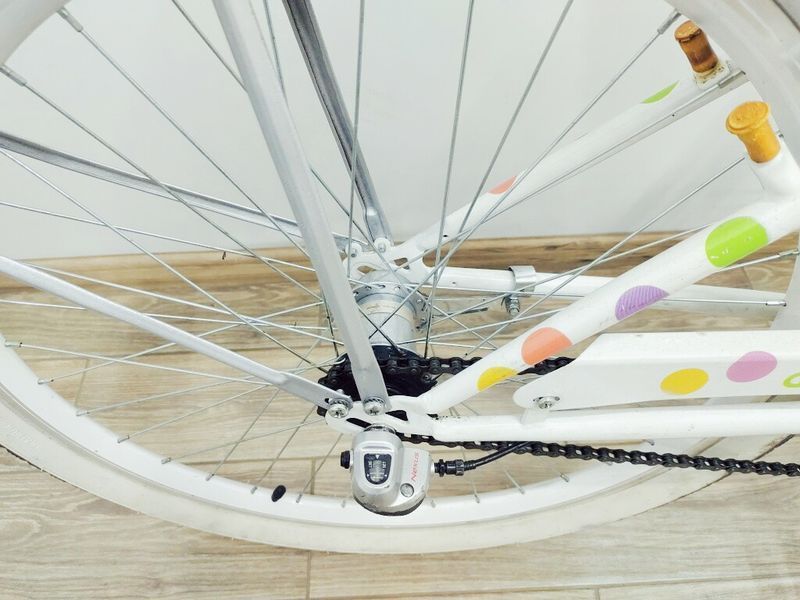 Велосипед 26 KS Cycling DotsBike підлітковий білий хром 000039827 фото