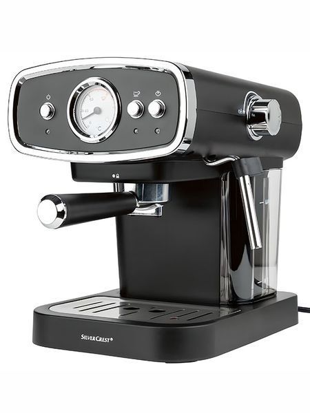 Кофеварка рожковая SilverCrest SEM 1050 B1 1050w Black 000040667 фото