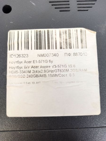 Ноутбук Acer Aspire V3 571G 000042082 фото