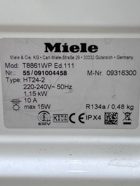 Сушильная машина Miele T8861WP 000040417 фото