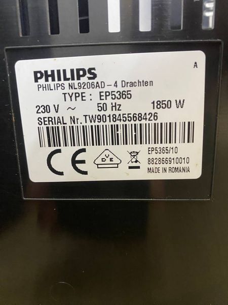 Кавомашина Philips/Saeco Incanto EP5365 1850W sn TW901845568426 000048104 фото