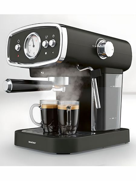 Кофеварка рожковая SilverCrest SEM 1050 B1 1050w Black 000040667 фото