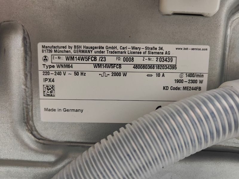 Пральна машина Siemens IQ 700 WM14W5FCB 23 2300W 9 кг sn 203439 000052261 фото