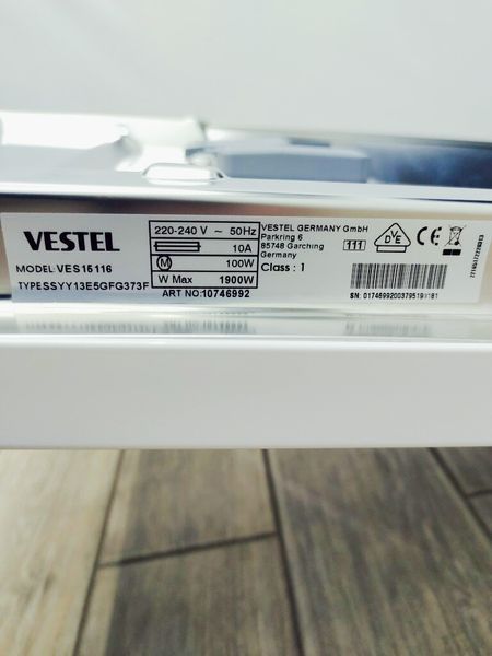 Посудомийна машина Vestel VES15116 1900w 8 персон sn 01746992003795190181_номер 32_93 партія 2 000040159 фото