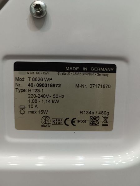 Сушильна машина Premium T 8626 WP 1140w 7 кг sn 40090318972 000045088 фото
