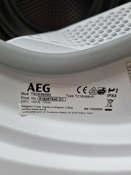 Сушильная машина AEG T8DE86685 000039557 фото