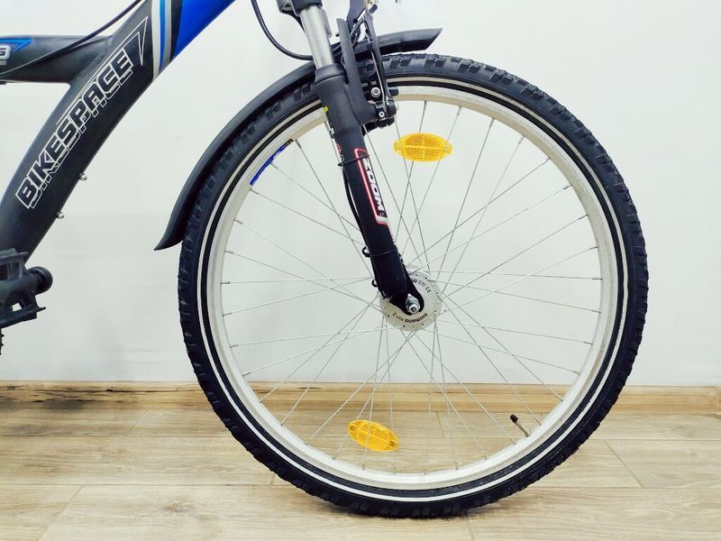 Велосипед 26 BikeSpace BS гірський сіро-синій алюм 000038603 фото