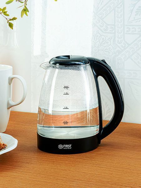 Электрочайник First FA 5404 1 BA 2200w 1700мл Black 000045131 фото