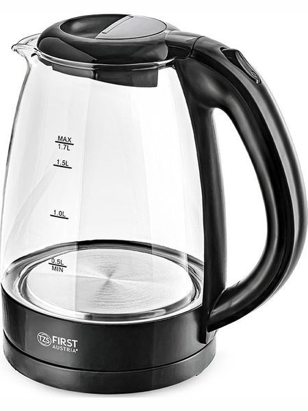 Электрочайник First FA 5404 1 BA 2200w 1700мл Black 000045131 фото
