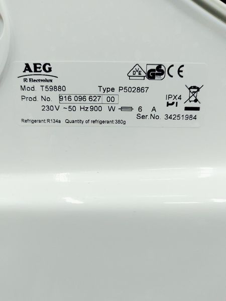 Сушильна машина AEG T59880 900w 7 кг sn 34251984 000041662 фото
