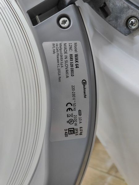 Пральна машина Bauknecht WAK 64 2100W 6кг 03010 000053073 фото