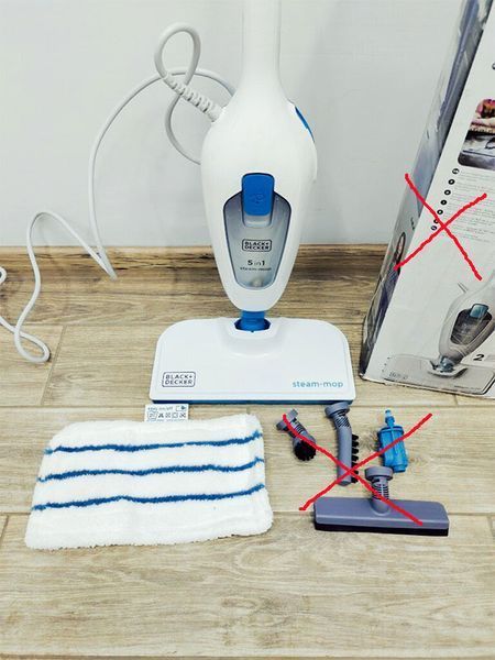 Парова швабра Black Decker FSMH13E5 1300w 000033224 фото