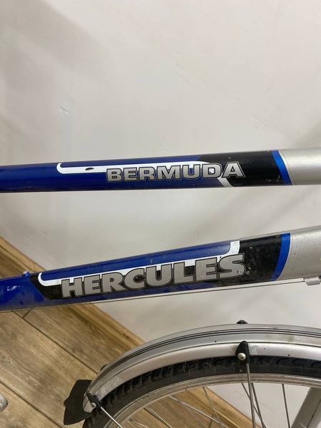 Велосипед 28 Hercules дамка сіро блакитний алюм 000047796 фото