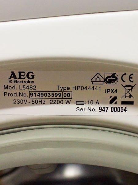 Стиральная машина AEG L5482 000031511 фото