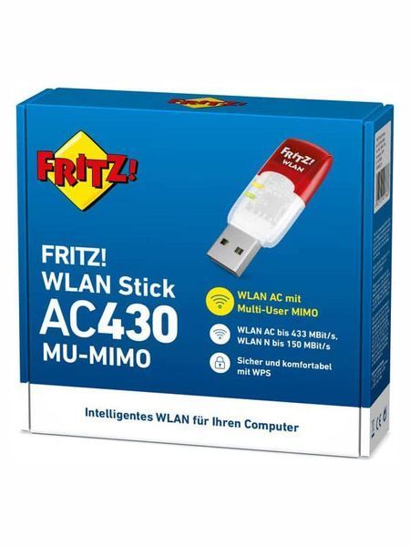 Двухдиапазонный WiFi адаптер AVM Stick AC 430 Mu Mimo 000033753 фото