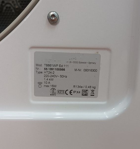 Сушильна машина Premium T 8861 WP sn 55091100566 000050298 фото