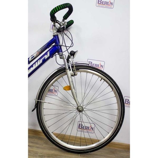 Велосипед 28 BELLINI GINO BIKE дамка сине серый 000004889 фото