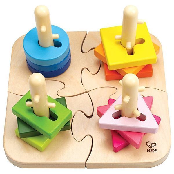 Игрушка детский пазл Hape Creative Toddler Wooden Peg Puzzle 000007217 фото