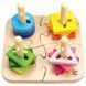 Игрушка детский пазл Hape Creative Toddler Wooden Peg Puzzle 000007217 фото 2