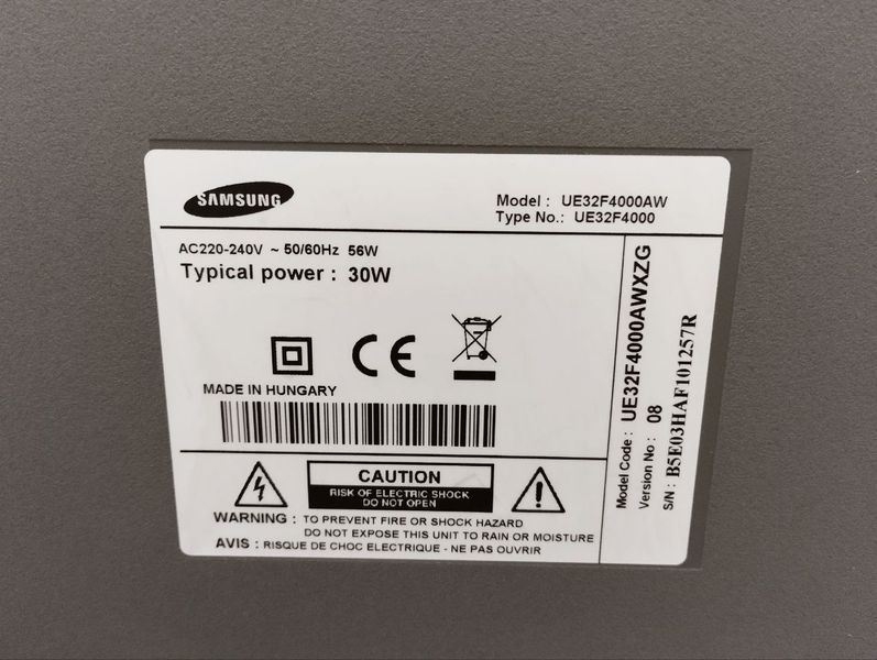 Телевизор Samsung UE32F4000AW 30w sn B5E03HAF101257R 000047904 фото