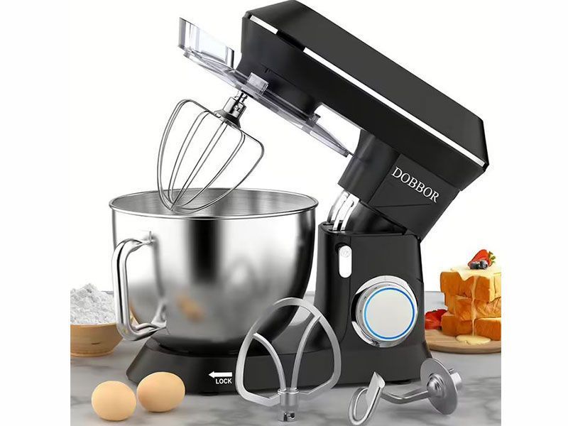Міксер планетарний тістоміс Dobbor SM 1553 1500w 8500 мл Black 000042824 фото