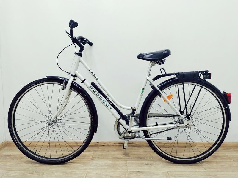 Велосипед 28 Peugeot Paris дамка білий хром 000042997 фото