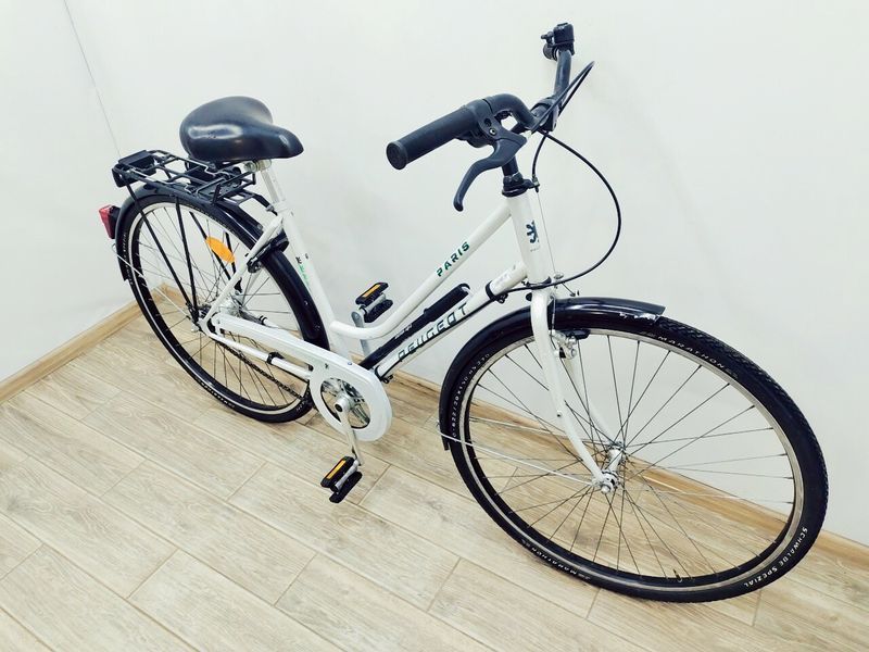 Велосипед 28 Peugeot Paris дамка білий хром 000042997 фото