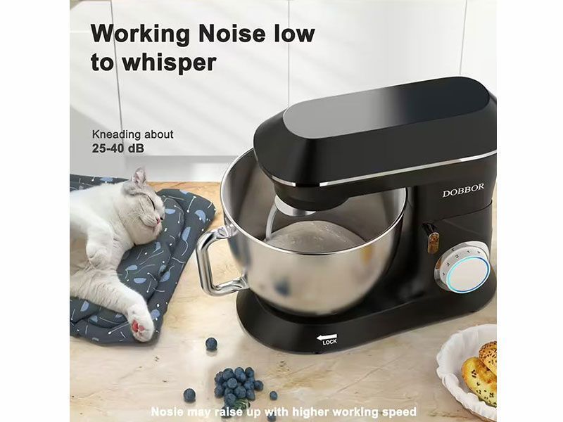 Міксер планетарний тістоміс Dobbor SM 1553 1500w 8500 мл Black 000042824 фото