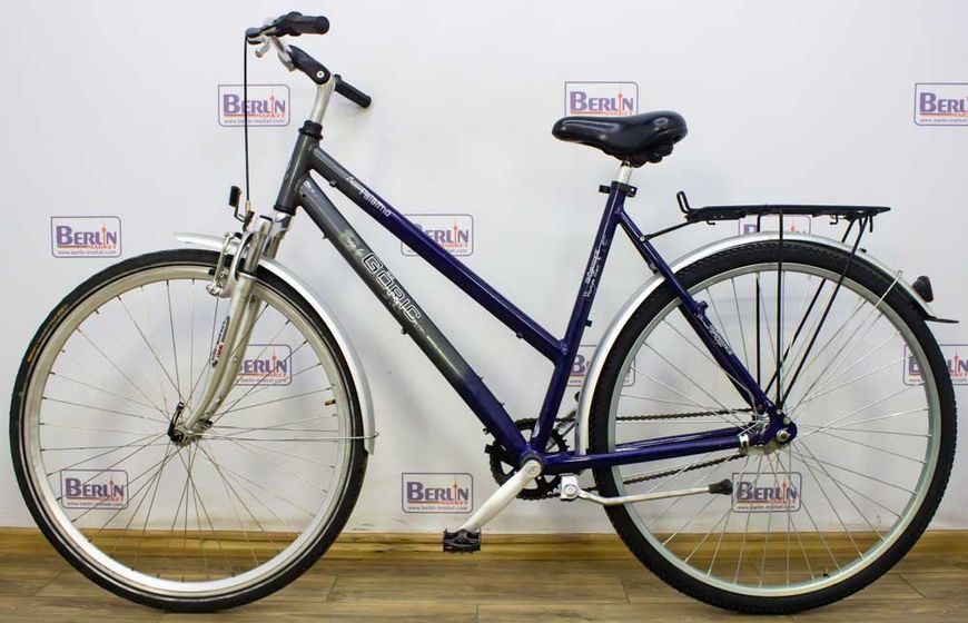 Велосипед 28 Goricke aluminium palermo дамка дорожник синьо-сірий алюміній 000017112 фото